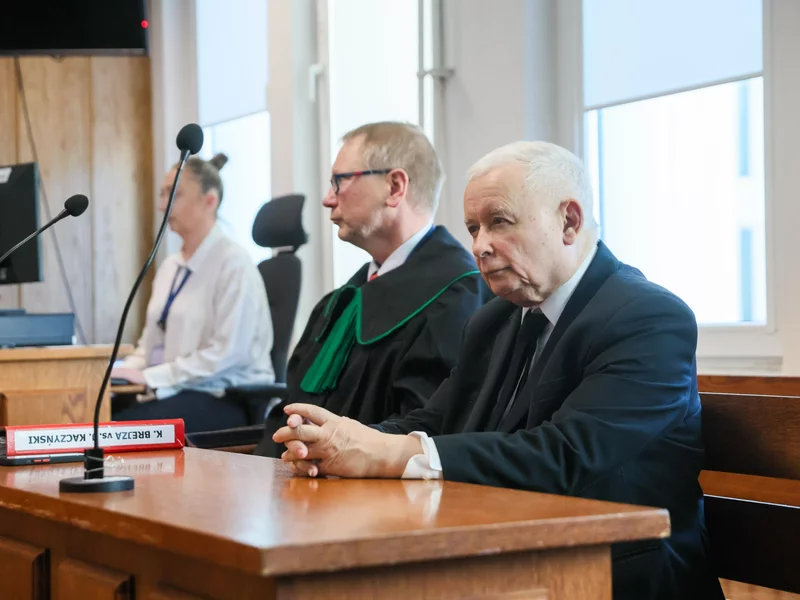 Kaczyński stawił się w sądzie. "Nie widzę żadnego powodu do pojednania"