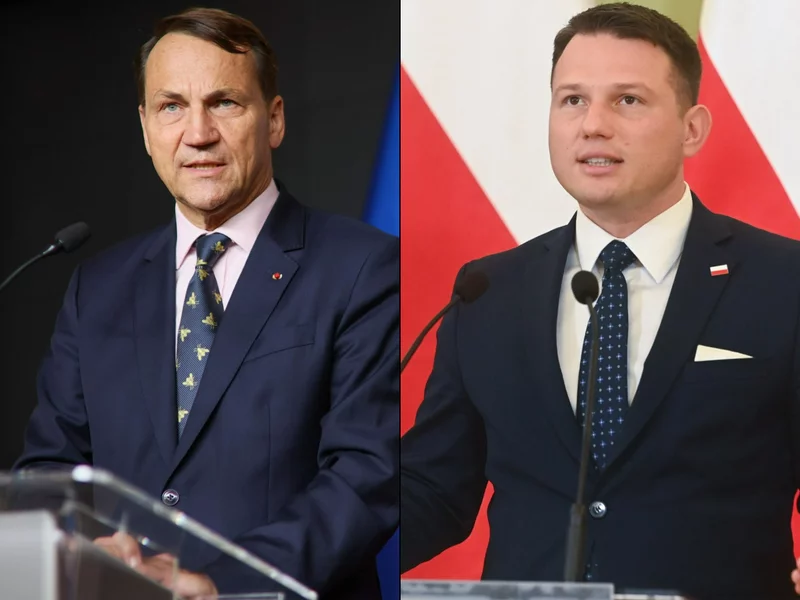 Sikorski da z podatków na wojnę 100 milionów dolarów. Mentzen reaguje