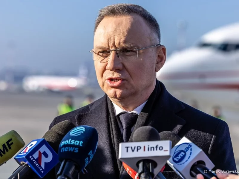 "Nie muszę stać w tłumie". Duda pytany o nieobecność na zaprzysiężeniu Trumpa