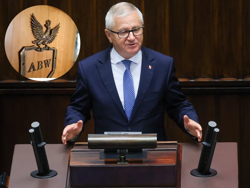 Poseł oskarżany przez Czarzastego zadzwonił na konferencji prasowej do ABW