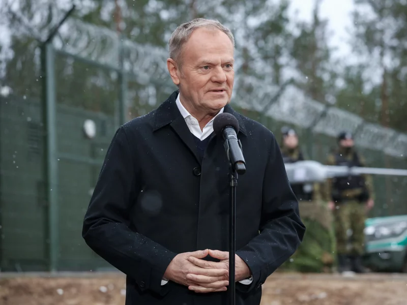 "W niektórych domach święta będą smutne". Tusk na granicy z Białorusią