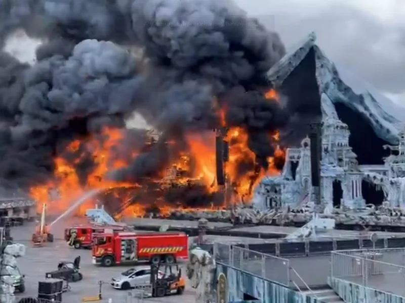 Požar uničil glavno sceno festivala Tomorrowland tik pred odprtjem