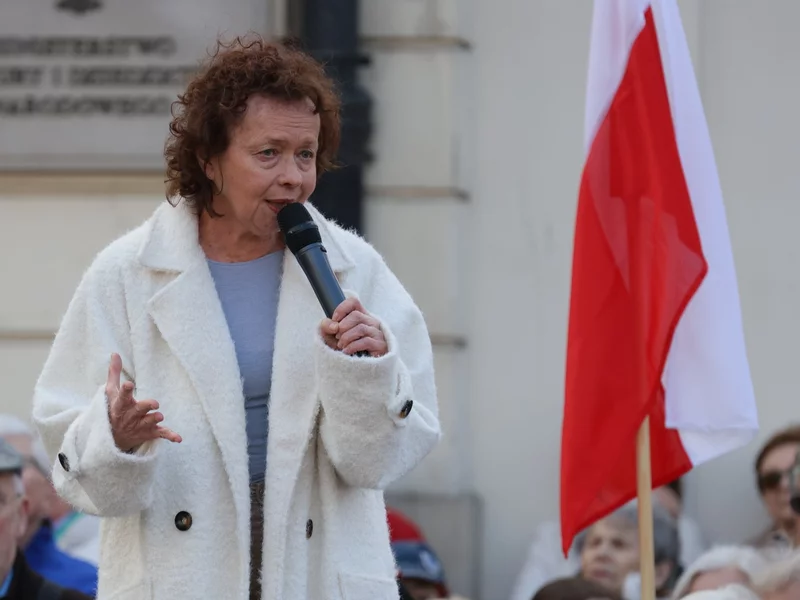 Szczepkowska do Nawrockiego: Jak tam rezydencie?