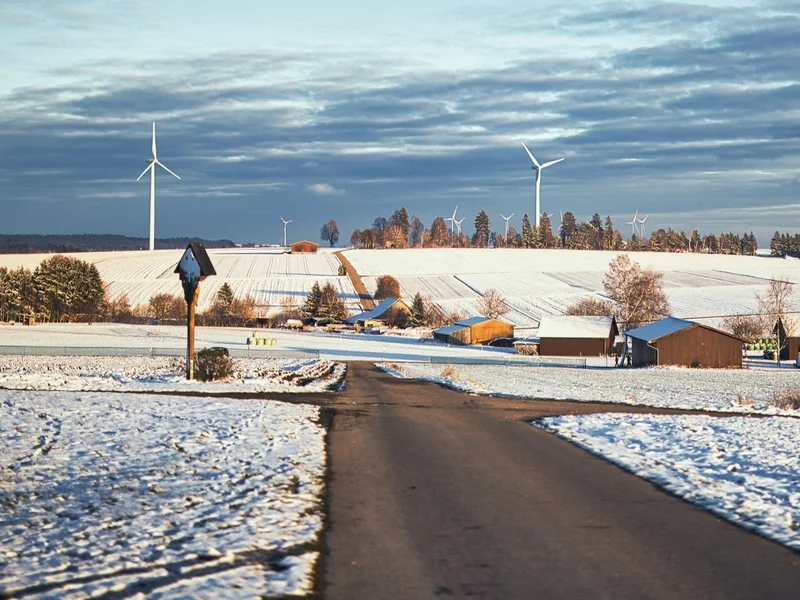 Wiatraki niebezpieczne dla mieszkańców. Bryły lodu latają "jak pociski"