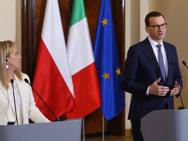 Morawiecki spotkał się z Meloni. 
