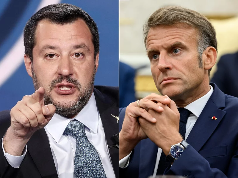 Salvini do Macrona: Załóż hełm, weź karabin i jedź sobie na Ukrainę