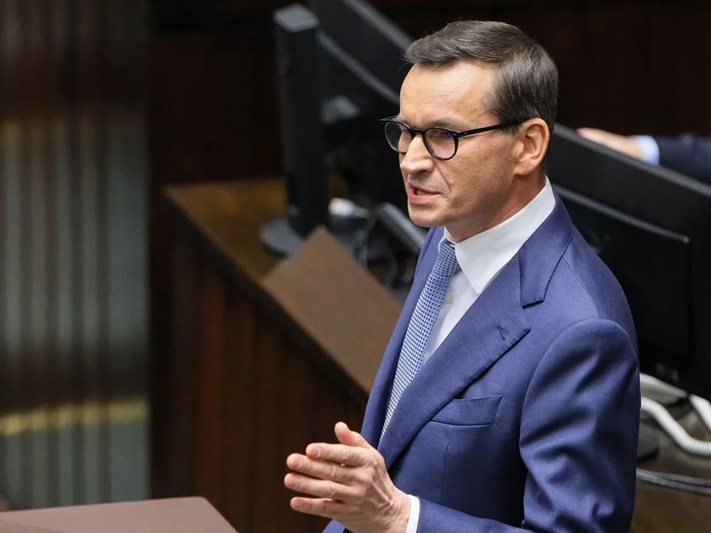 "Armia Czerwona przyniosła wam władzę". Morawiecki uderza w Czarzastego