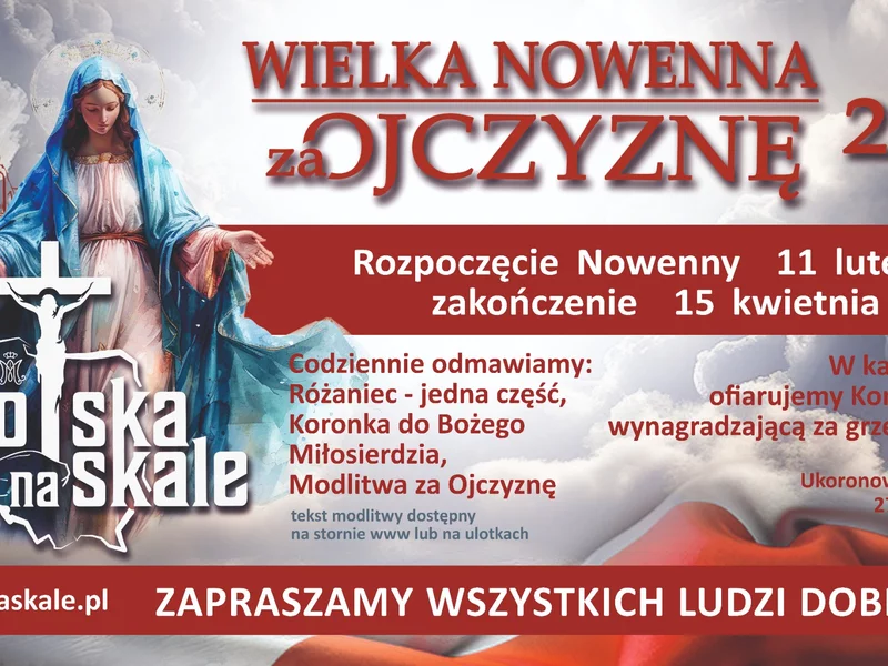 Wielka Nowenna za Ojczyznę "Polska na skale" startuje już za kilka dni