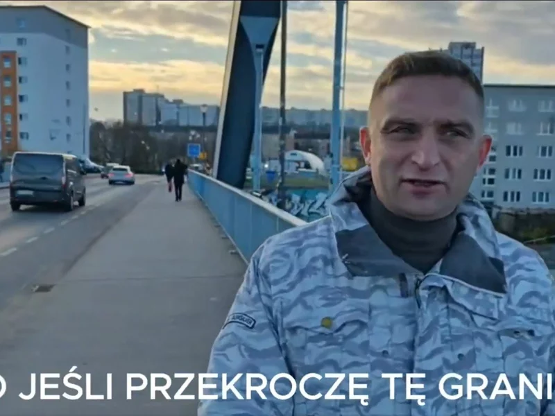 Bąkiewicz złamał zakaz? Pojawił się przy polsko-niemieckiej granicy