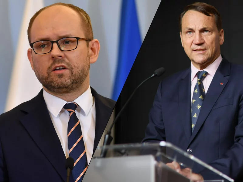 Brudna limuzyna dla Nawrockiego. Przydacz pisze o "kolegach Sikorskiego"