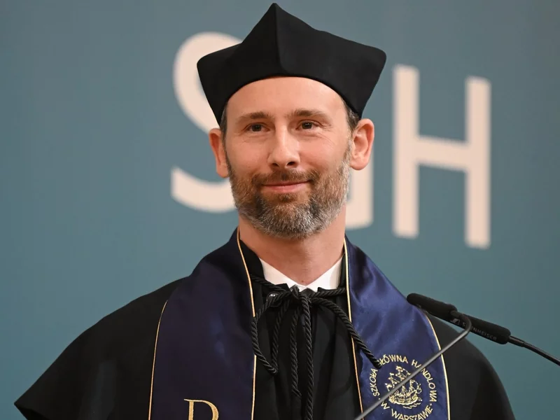 Uznański-Wiśniewski wyróżniony przez SGH. Otrzymał prestiżowy tytuł