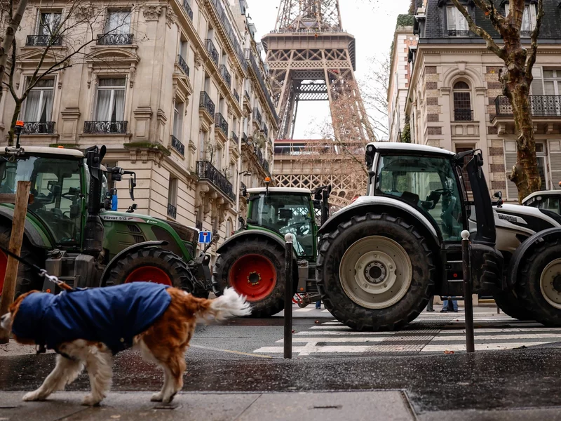 W Paryżu protest rolników przeciwko Mercosur