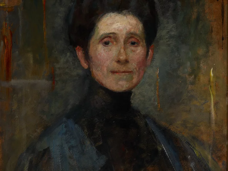 Staromodna starsza pani.  Najzdolniejsza polska portrecistka